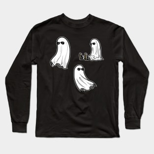 Ghost sticker (With sunnies) Long Sleeve T-Shirt